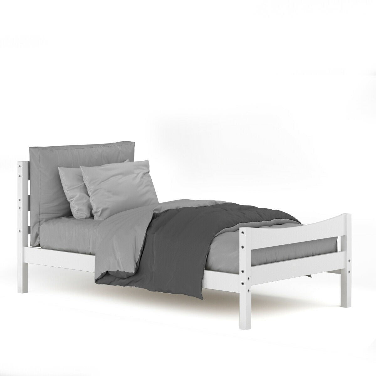 Available Under-bed Storage Twin Size Foundation Slat Support Platform Bed Frame