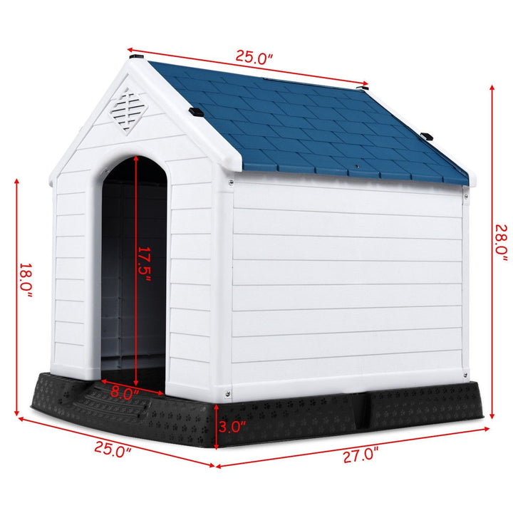 Waterproof Plastic Dog Houses - Giantex
