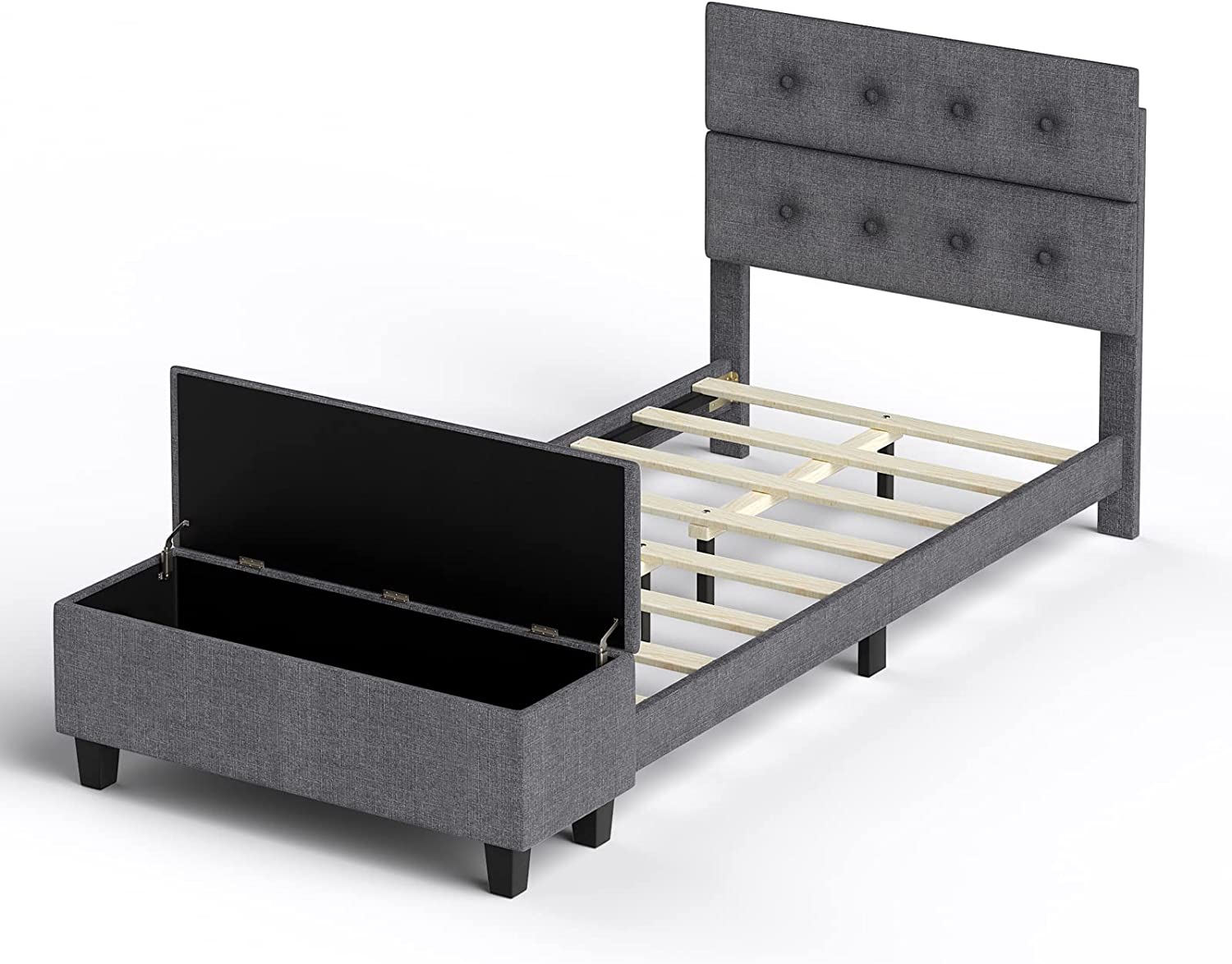 Bed Frame with Ottoman Storage - Giantex